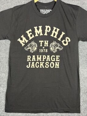 Triumph United Rampage Jackson Memphis MMA Black T-Shirt M USA